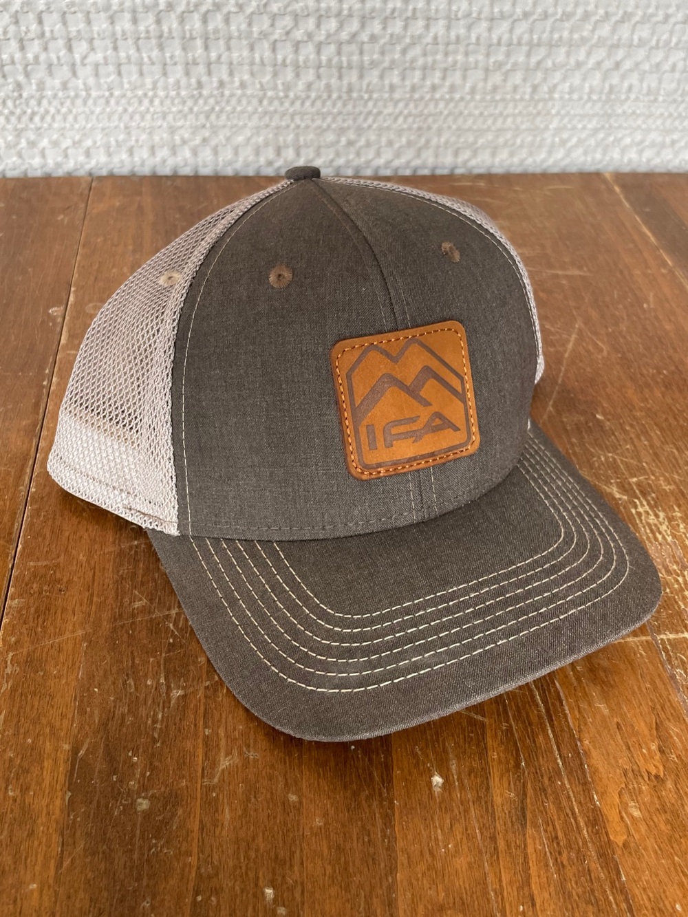 IFA Brown Mesh Back, Snapback hat Classic trucker style! Intermountain Farmers 🚜